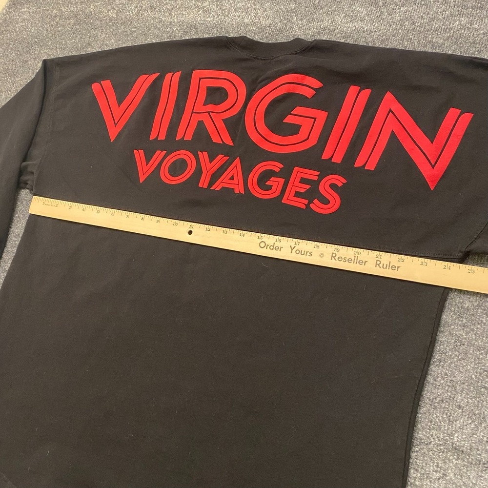 Virgin Voyages Spirit Jersey Oversized Long Sleeve Shirt Mens Medium - Picture 6 of 7